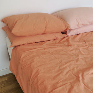 Premium Cotton  Pillowcase Set of 2  |  Desert Peach • Limited Edition •