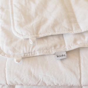 Maxi Koala Weighted Blanket & Premium Cotton Cover | Fresh White